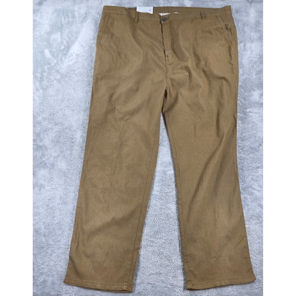 Jett Jeans Straight Fit Chino Pants Khaki Brown 46W 30L Casual Workwear